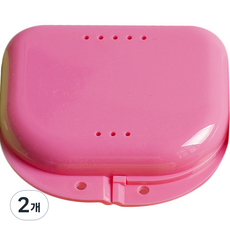리앤베르 틀니 보관 케이스 핑크, 2개