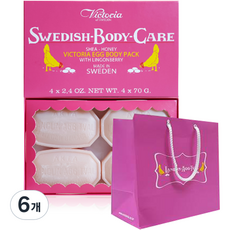 빅토리아스웨덴 에그바디팩 링곤베리 70g, 6개, 4개입