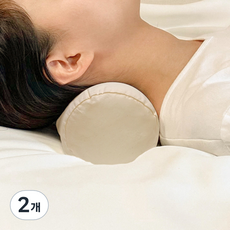 Ildam 可水洗圓筒形頸椎枕, 水洗蜜桃色, 2個