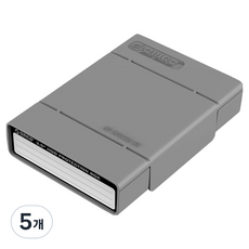 오리코 3.5인치 전용 하드디스크 보관함 162 x 116 x 37 mm PHP-35, PHP-35(그레이), 5개