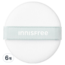 INNISFREE 迷你粉餅粉撲, 白色, 6個