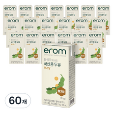 이롬 황성주 박사의 국산콩 두유 무가당, 190ml, 60개