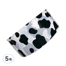 에이러블 포장용 디자인 박스테이프 4.8cm x 50m B0211, 블랙화이트, 5개
