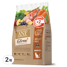 ANF 식스프리플러스 캣 기능성 사료, 어덜트, 5.6kg, 2개