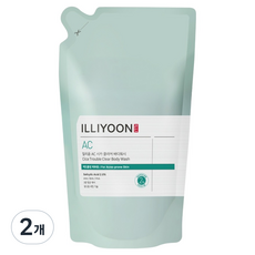 일리윤 시카 아크네 클리어 바디워시 리필, 400ml, 2개 400ml, 2개