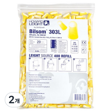 하니웰 소음방지 귀마개 리필 303L 400p, Yellow, 2개
