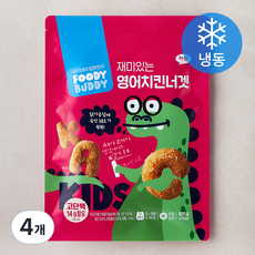 푸디버디 재미있는 영어치킨너겟 (냉동), 500g, 4개