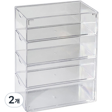 제이라이프 로티 선글라스 정리함, 투명, 2개