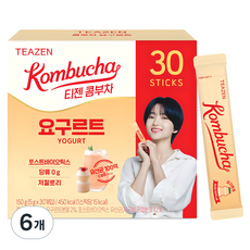 티젠 콤부차 요구르트, 5g, 30개입, 6개