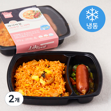 마이비밀 라이킷 도시락 김치볶음밥과 소세지야채볶음 2개입 (냉동), 370g, 2개