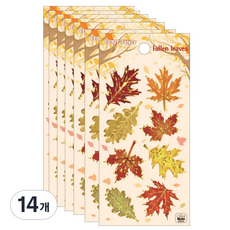 Petit 季節貼紙 秋季, fallen leaves(DA5461), 14個