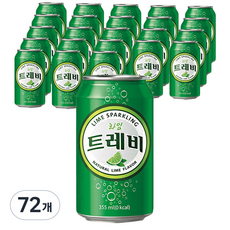 롯데 트레비 라임 탄산음료, 355ml, 72개