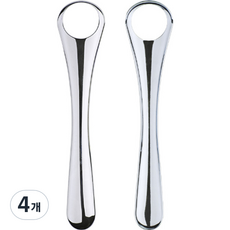 Living&Do 弧形不鏽鋼舌苔清潔器, 4個