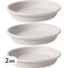 마이스타일 우드 화분받침 3p 세트, 화이트, 2개