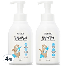 MyBEE 奶瓶清潔劑 泡沫型, 500ml, 4個