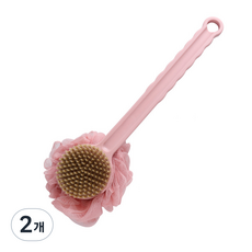 THE ZAKKA 雙面沐浴刷巾, 粉紅色, 2個, 1入