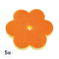 MARNA 小花造型三層菜瓜布, 5個, 1入