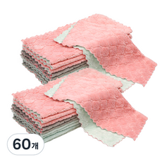 ASSARE Magic 超細纖維絲絨雙面抹布隨機發送, 60個