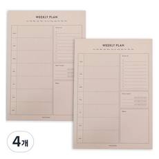 PAPERIAN Life Pad A5 計畫本, 週計畫, 60張, 4個