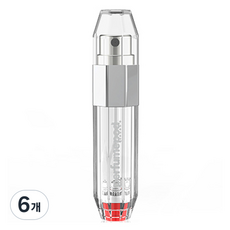 트라발로 퍼퓸팟 크리스탈 펌핑식 충전 휴대용 향수공병 5ml, 실버, 6개