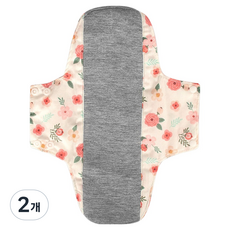 Baide 男女通用可水洗抗菌透氣衛生成人紙尿褲 粉紅花朵, 1入, 2個