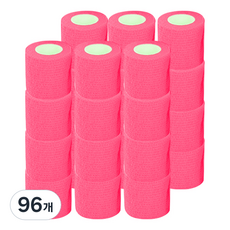 하이가이 자가접착 압박붕대 형광핑크 5cm, 96개, 1개입