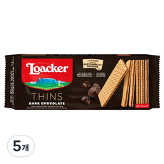 로아커 웨하스 씬 다크초콜릿, 150g, 5개