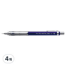 Pentel 飛龍文具 PG-METAL 350 自動鉛筆 深藍色 PG315-C, 0.5mm, 4個