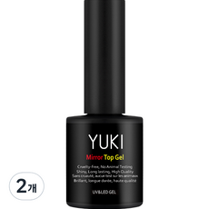 YUKI SIGNATURE 鏡面頂層凝膠, 單一顏色, 2個, 10g