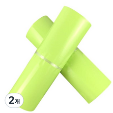 가팡 택배 비닐봉투 폴리백 라임 C HDPE 0.07 100p, 2개