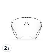 블록 콜라보스페이스 페이스쉴드 안면보호 마스크 M, 투명, 2개, 1개입