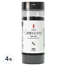 서원당 검정 볶음참깨, 100g, 4개