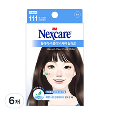 3M 넥스케어 블레미쉬 클리어 커버 릴리프 111매, 6개