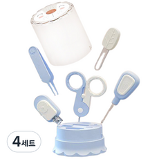 라니마켓 유아용 아기사자 네일 5종 세트, 블루, 4세트