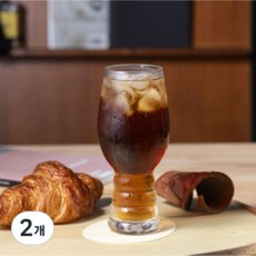 오키드고멧 올림푸스 430 내열 유리컵 430ml, 2개