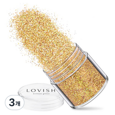 러비쉬 프리미엄 네일 글리터 10g, LVS-003 루미너스 홀로그램, 3개