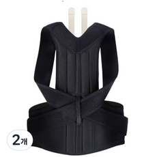 Lovesome You 肩膀腰部姿勢輔助帶 黑色, 2個