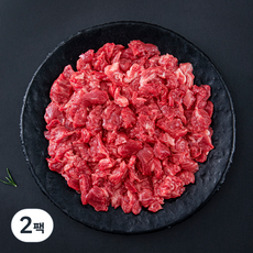 1+ 등급 한우 국거리용, 180g, 2팩