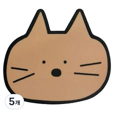 아이코닉 논슬립 두들 마우스패드, 5개, 05 CHEESE CAT
