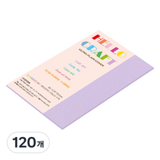 종이문화 두꺼운 양면 레인보우 카드지 No 21 퍼플 205g, B6, 120개