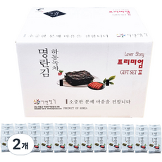 하동녹차 명란김 도시락 프리미엄Ⅱ, 216g, 2개