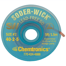 Chemtronics SODER-WICK 無鉛吸錫線 SW14025, 1套