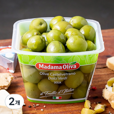 마다마올리바 카스텔베트라노 그린올리브, 480g, 2개