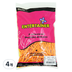 네오텍스 160N 요술풍선 100p, 스탠다드 오렌지, 4개