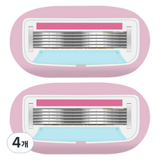 Market Ring 女性用可愛除毛刀 粉紅色 type3, 4個, 1入