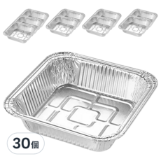 WE CHAMP 氣炸鍋專用鋁箔正方型烘焙盤, 20.5cm, 30個