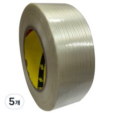 3M 無殘膠纖維膠帶 透明 40mm x 55m, 5個