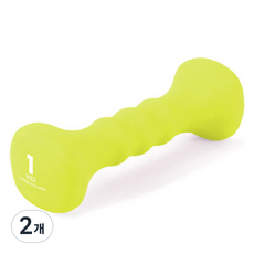 韓國 iWANNA 氯丁橡膠方形啞鈴, 1kg, 2個