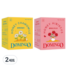 DOMINGO 蜂蜜洋甘菊 1.3g x 10入 + 蜂蜜芙蓉花 1.5g x 10入 茶包組合, 蜂蜜洋甘菊 10入 + 蜂蜜芙蓉花 10入, 2套