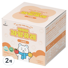 배마마 국내산 과일 퓨레, 2개, 200g, 사과&배